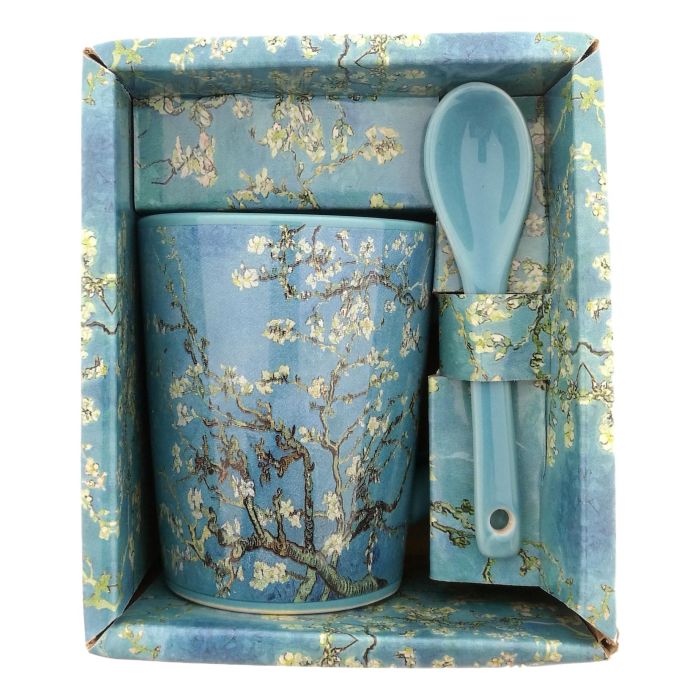 Mokje Amandelbloesem + Lepel  Cadeauverpakking 75ml - Vincent Van Gogh