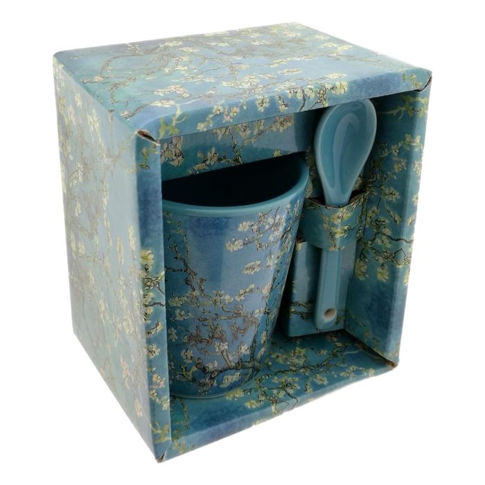 Mokje Amandelbloesem + Lepel  Cadeauverpakking 75ml - Vincent Van Gogh