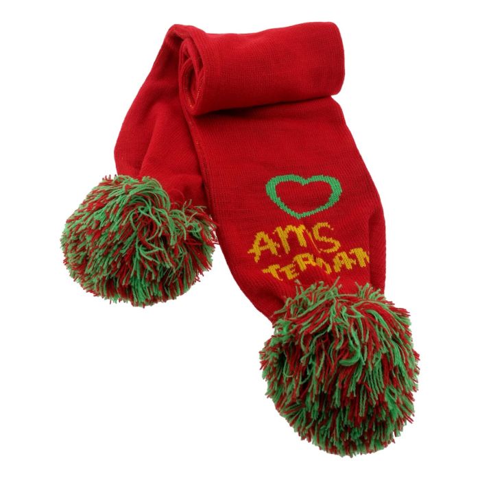 Kindersjaal "Love Amsterdam" Rood/Groen