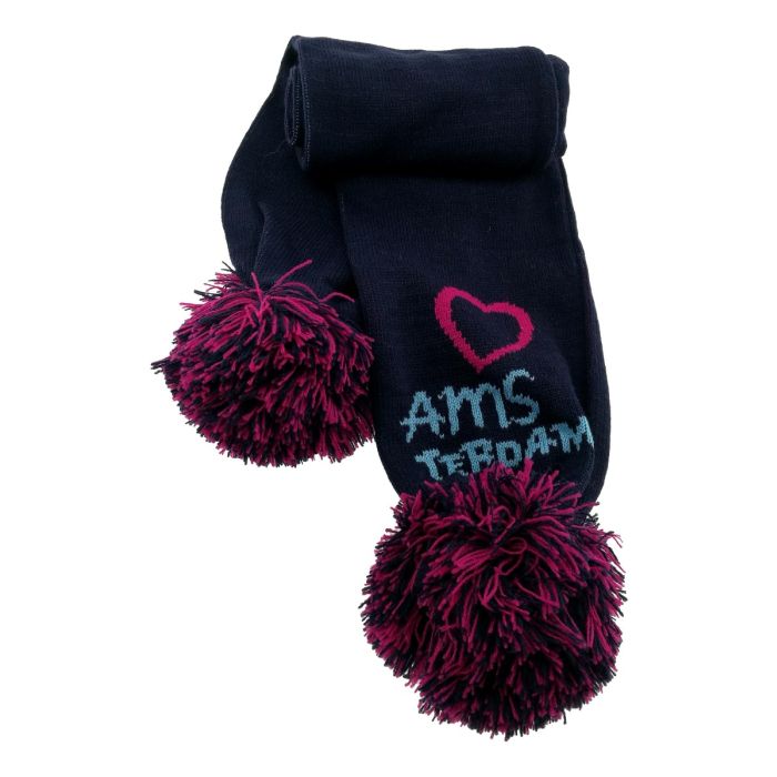 Kindersjaal "Love Amsterdam" Blauw/Roze