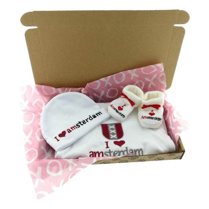 Baby Cadeauset "I Love Amsterdam"