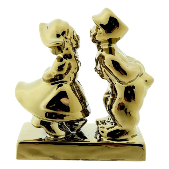 Kussend Paar Man-Vrouw - Goud, 8 cm 