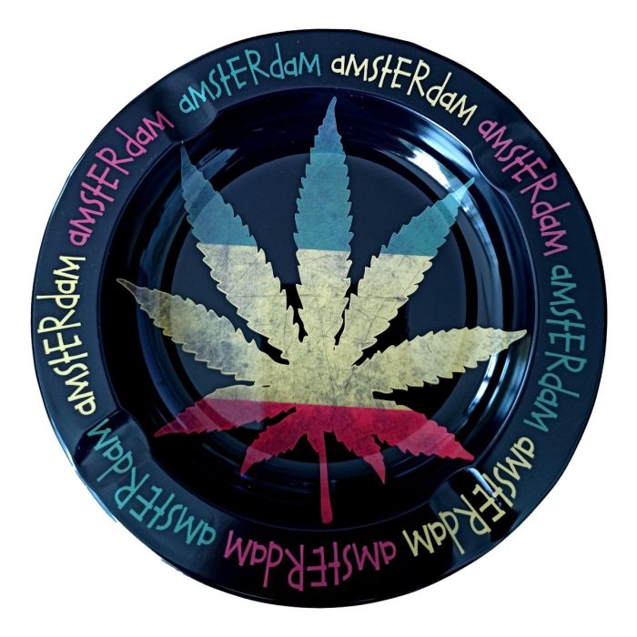Metalen Asbak "Wiet Rasta"