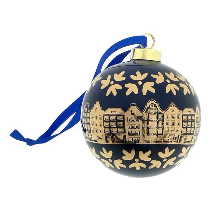 Christmas Ball Gift XL - Canal Houses Blue