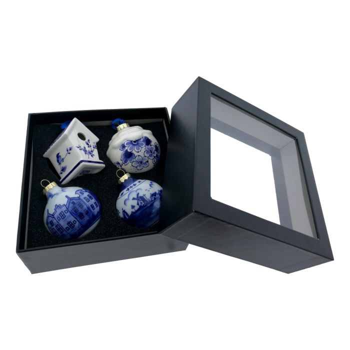 Large Luxury Christmas Baubles Set of 4 in Gift Box 2