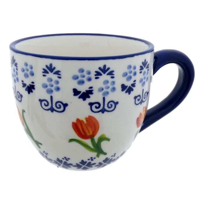 Tulpen Kop en Schotel Oranje cadeau set