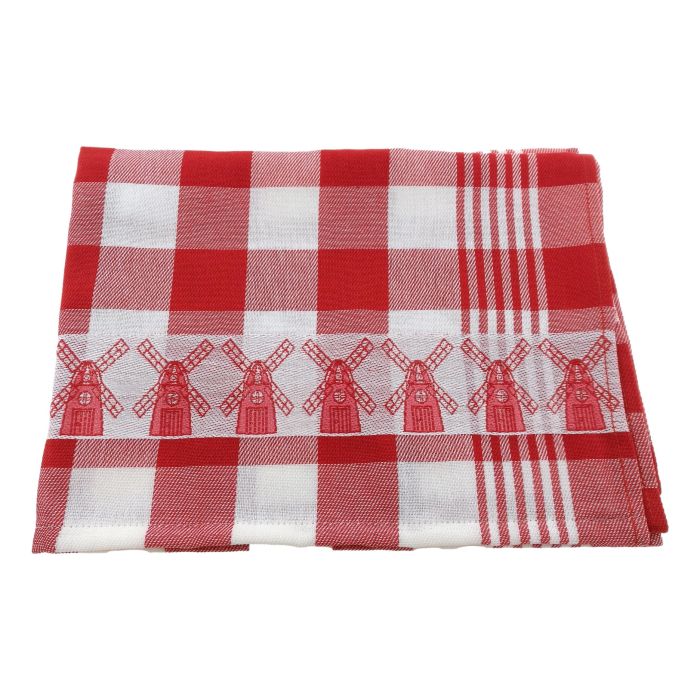 Theedoek  Molen Rood