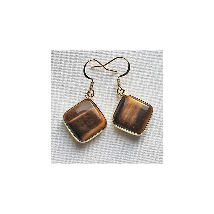 Tiger eye earrings 24x20mm