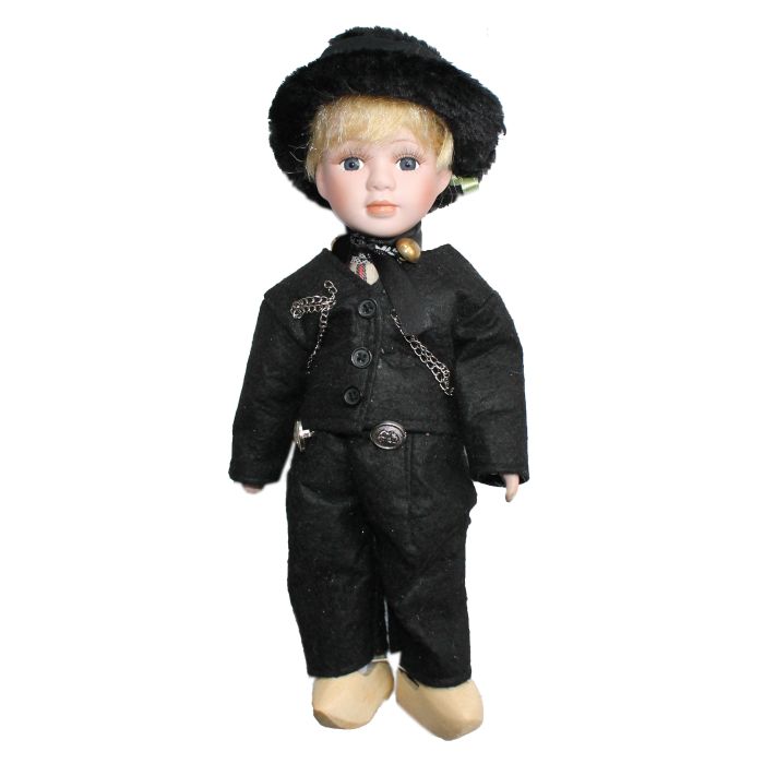 Klederdrachtpop jongen, 26cm