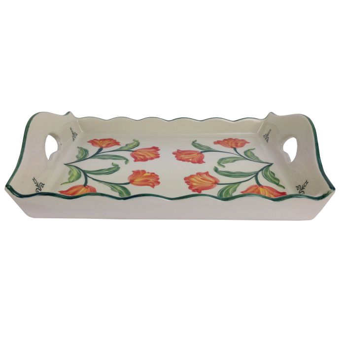 Serving tray Orange Tulip