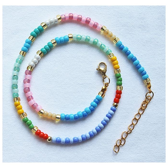 Ketting pastel kleur miyuki kralen