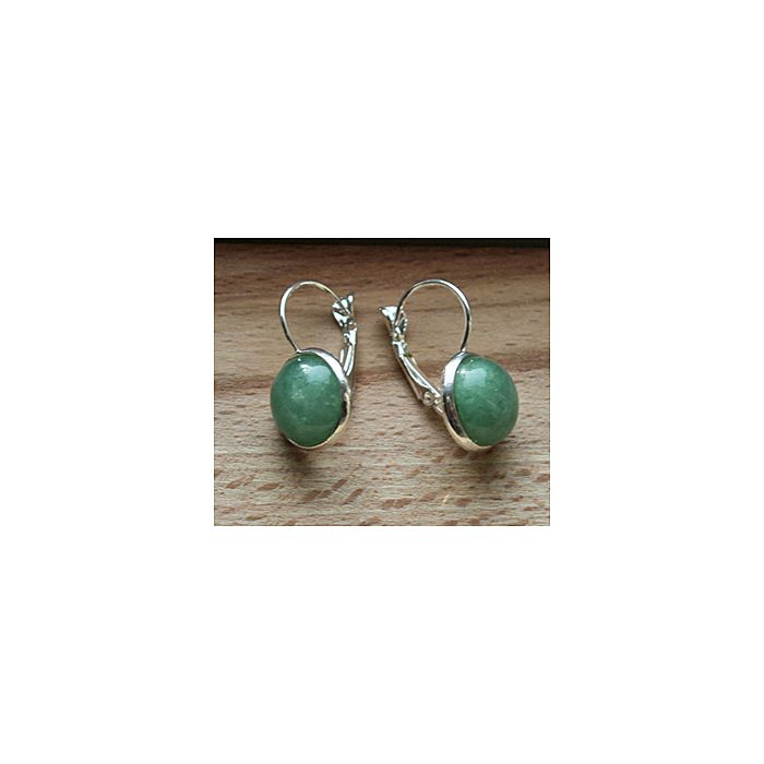 Set 10mm Aventurine leverback earrings