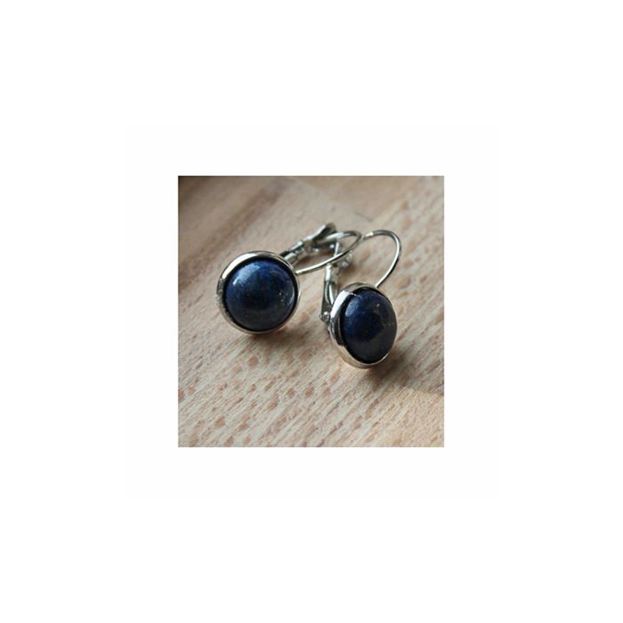 Set 10mm Lapis Lazuli leverback earrings
