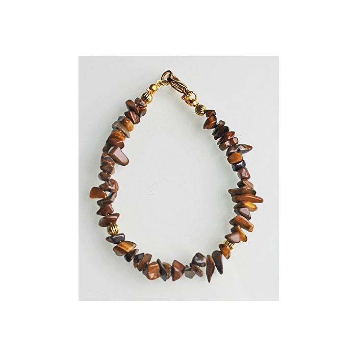 Tiger eye chip beads bracelet
