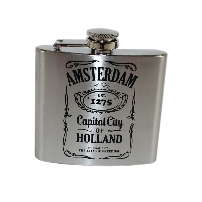 Hip flask Amsterdam - Est 1275, 150 ml