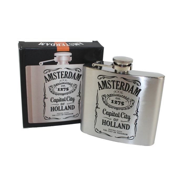 Hip flask Amsterdam - Est 1275, 150 ml