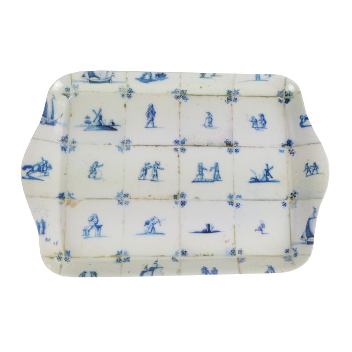 Dienblad oudhollandse tegeltjes, klein