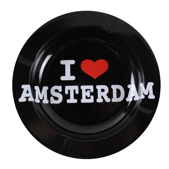 Metal ashtray "I ❤ Amsterdam"