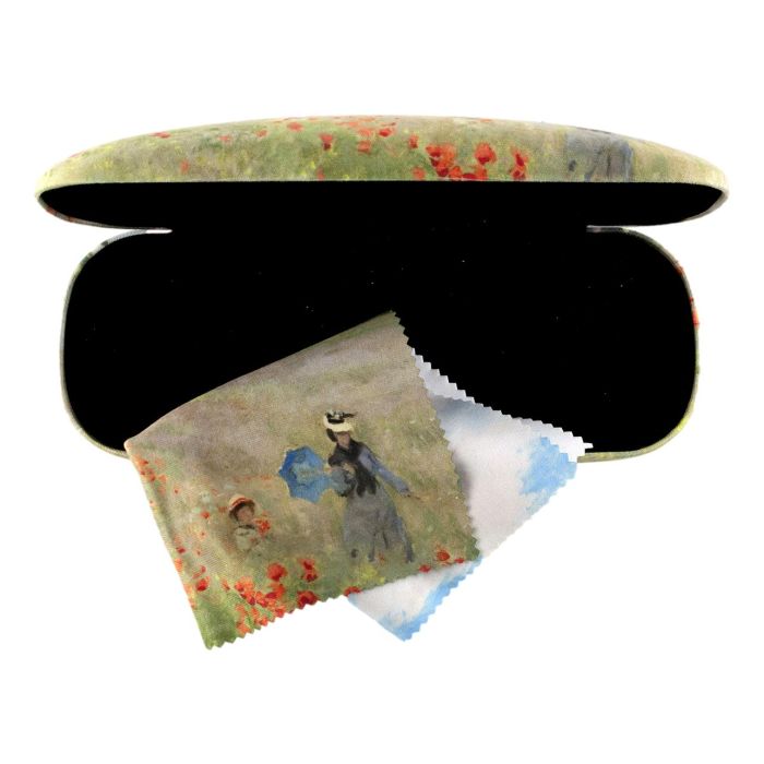 Monet Eyeglass Cases - Poppies with lenscloth