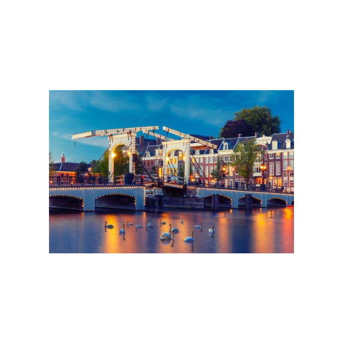 3D Ansichtkaart Magere Brug Amsterdam