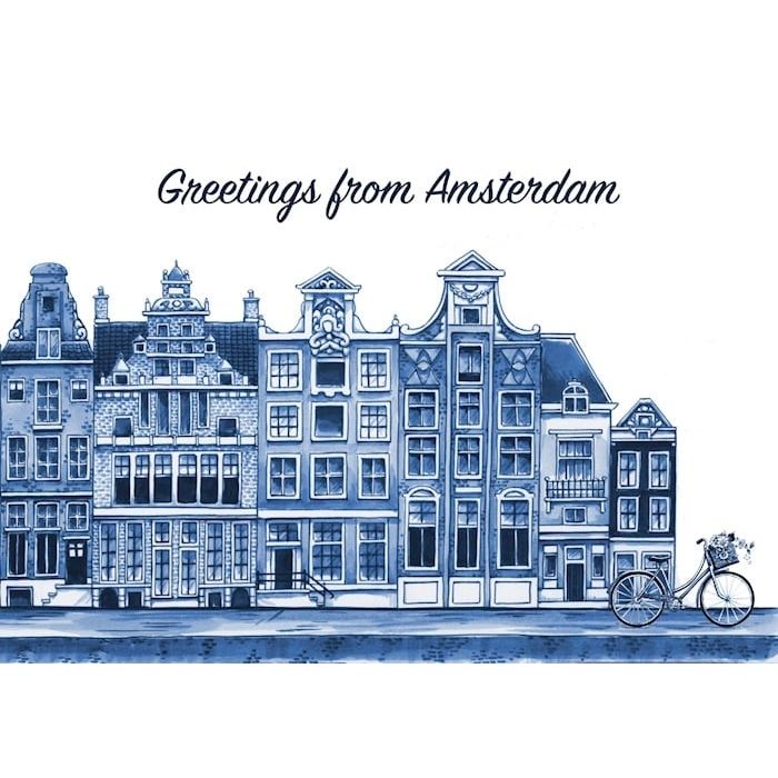 Postcard Greetings from Amsterdam