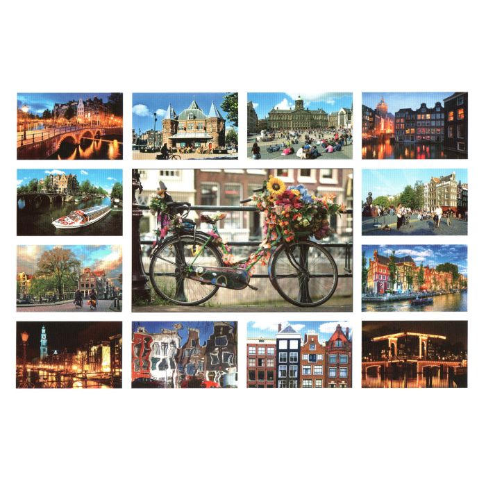 Postkaart de stad Amsterdam