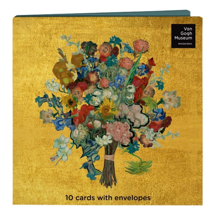 Card folder Van Gogh Flowers with 2x5 cards and envelopes