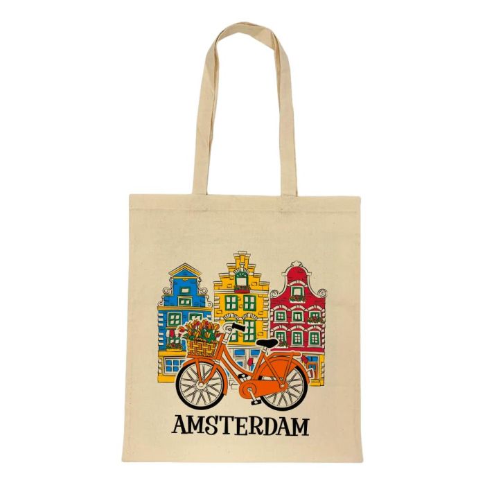 Cotton Bag "Happy Houses Amsterdam"
