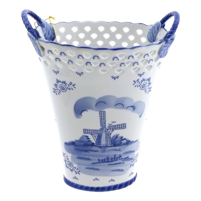 Vase Tulips Relief Mill landscape, 14 cm
