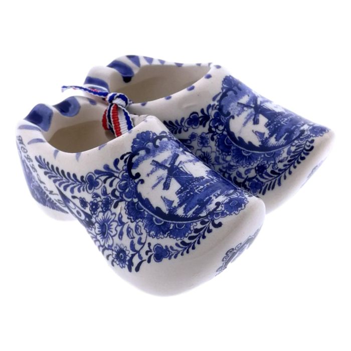 Set delftsblauwe keramieke klompjes 10cm