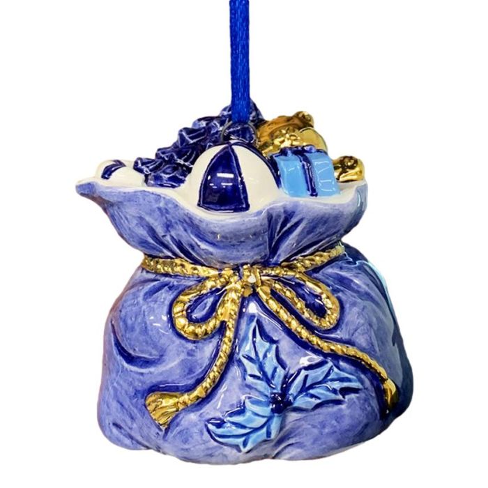 Christmas Pendant Gift Bag with Gold Color