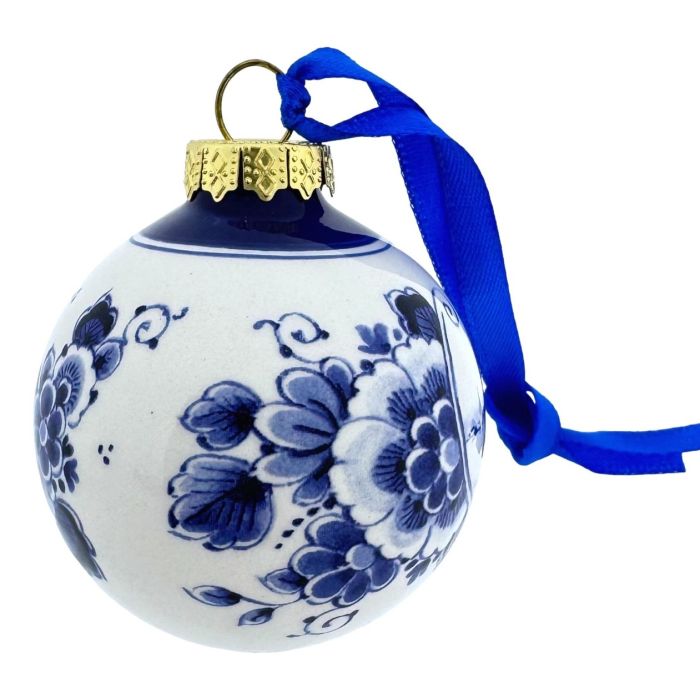 Blue Landscape Christmas Ornament 5 cm
