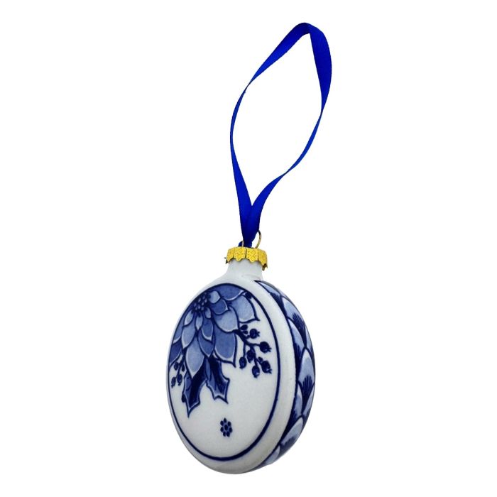 Flat  Christmas Ornament Holly (6 cm)