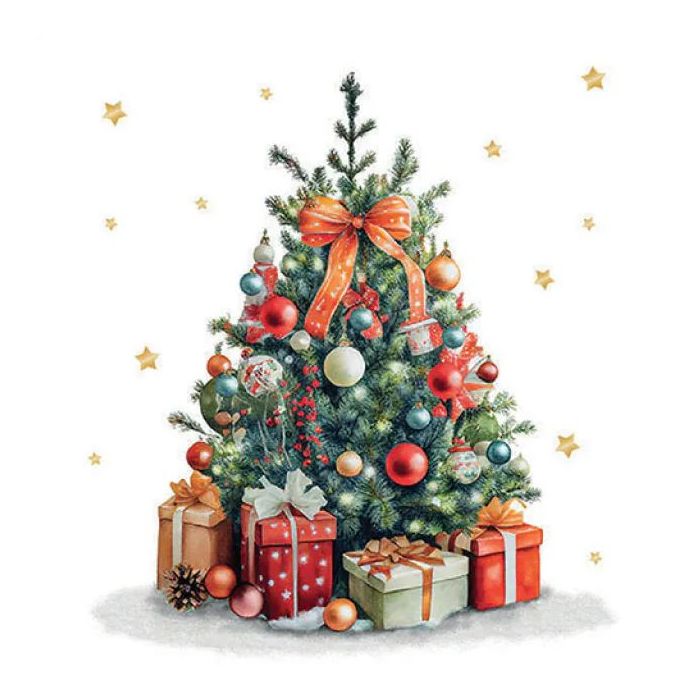 Pakje Servetten "Kerstboom" (20 stuks)
