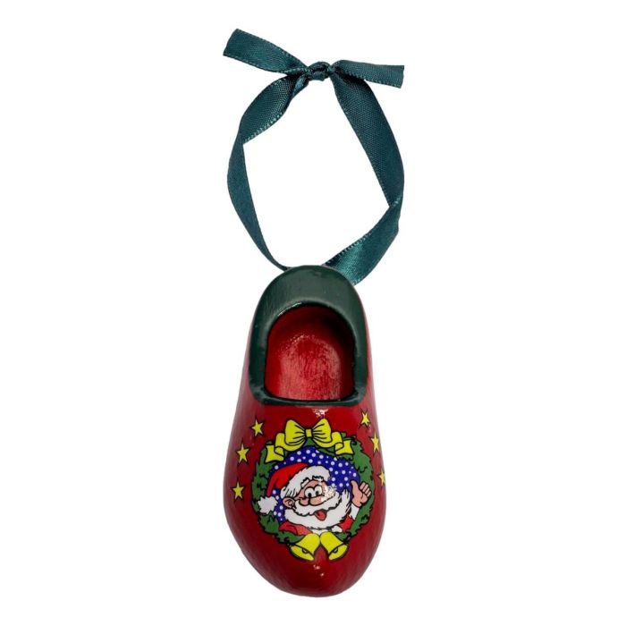 Red Wooden Christmas Clog 8 cm