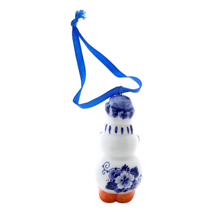 Christmas pendant "Snowman with clogs"