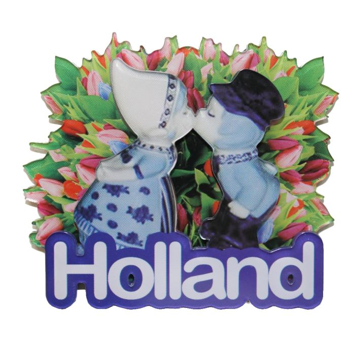  Fridge Magnet Tulips Kissing Couple
