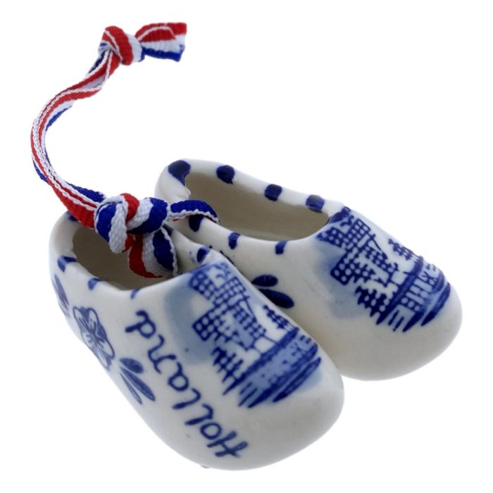 Klompenpaar Delfts Blauwe molen , 5 cm 