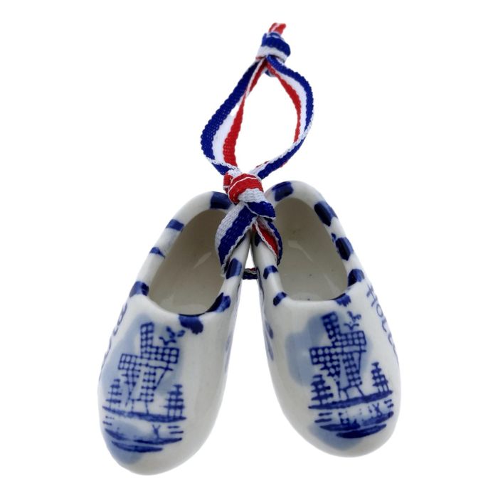 Klompenpaar Delfts Blauwe molen , 5 cm 