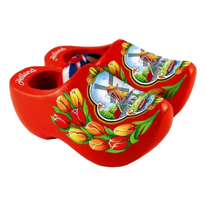 Oranje Souvenir Klompen - 14 cm