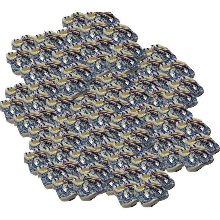 Delfts blauwe klompjes 5cm, 100 sets