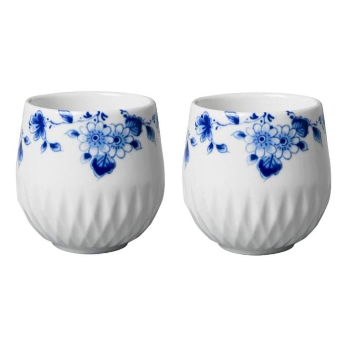 Koffie Kopje "Blauw Vouw", set van 2 