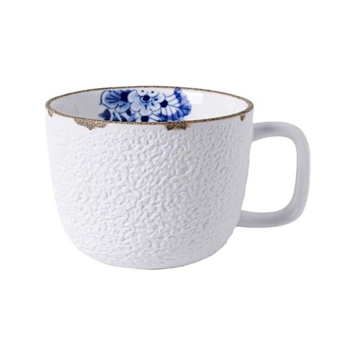 Cappuccino Cup with handle "Blue Blossom"