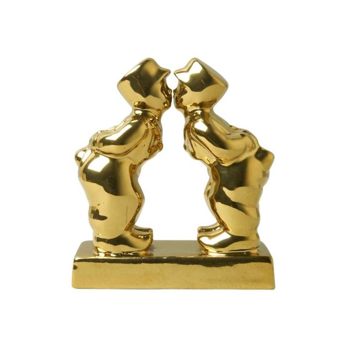 Kussend Paar Man-Man - Goud, 8 cm 