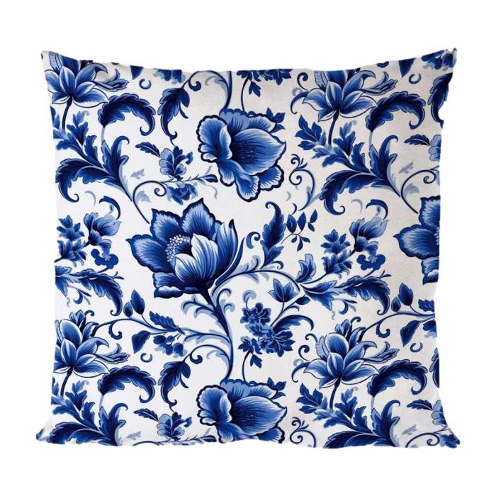 Kussensloop "Delfts Blauwe Bloemen"