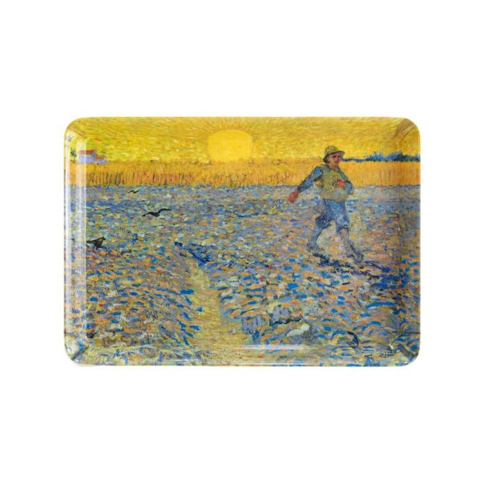 Tray "Landscape with wheat sheaves", Van Gogh