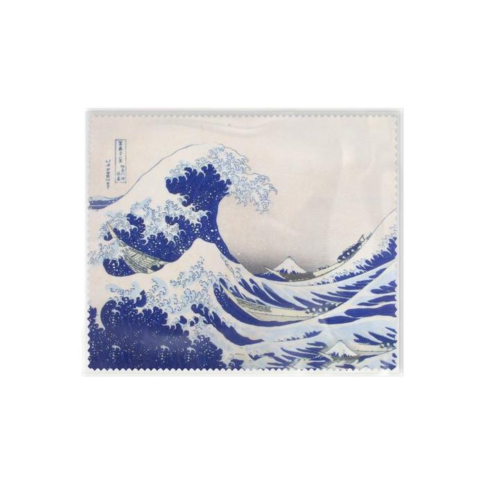 Lens Cloth "The Great Wave ", Hokusai