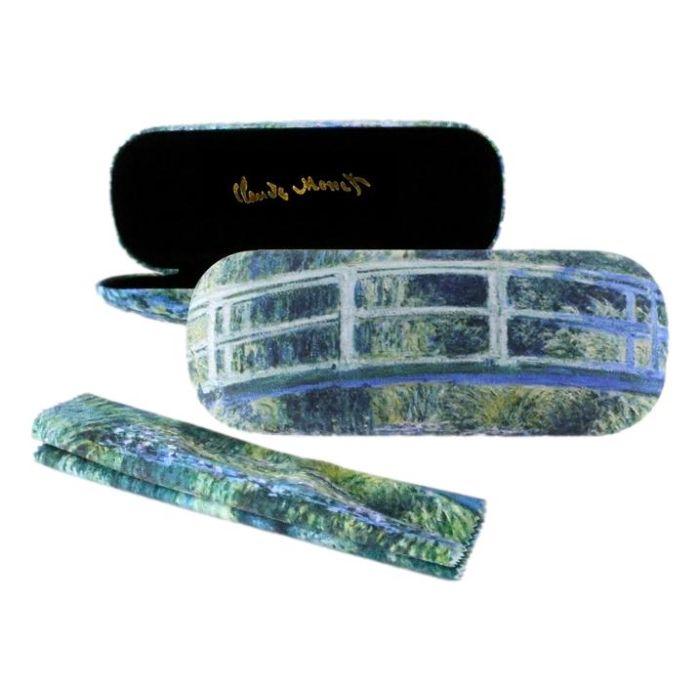 Glasses Case with Cleaning Cloth, Japanese Bridge, Monet