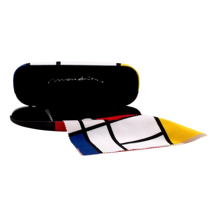 Brillenkoker met lensdoekje, Piet Mondriaan