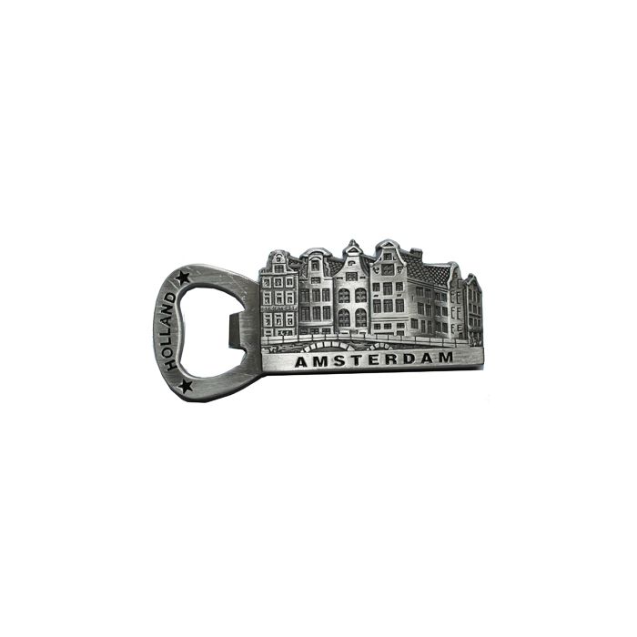 Fridgemagnet / bottle opener Amsterdam Silhouette